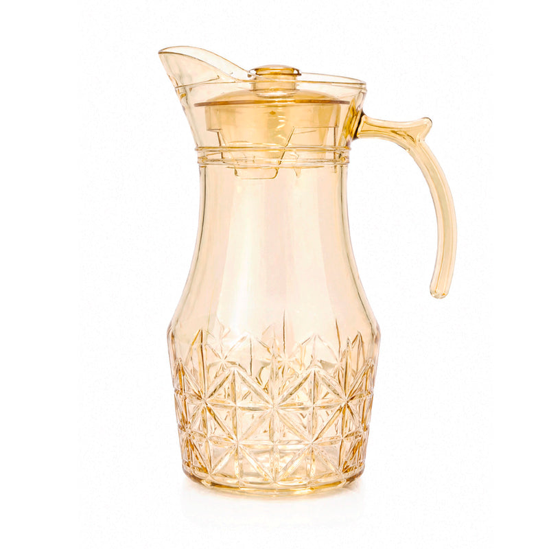 Jarra de Vidro Âmbar com Tampa e Alça - 1,8L Deli Glass