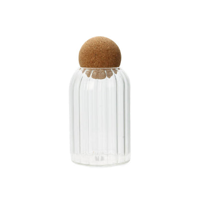 Pote de Vidro Borossilicato com Tampa Esfera de Rolha Classic 500ml