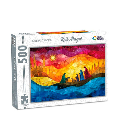 Quebra-Cabeça Cartonado Reis Magos Pais & Filhos - 500 Peças