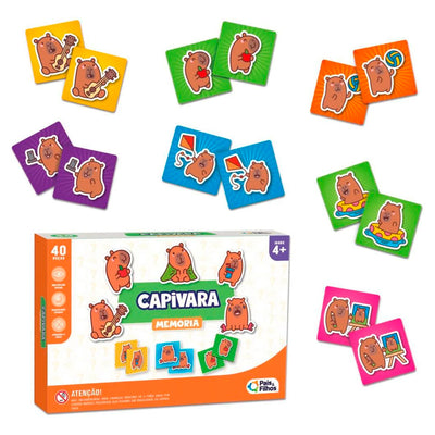 Jogo Da Memória Capivara - 40 Peças