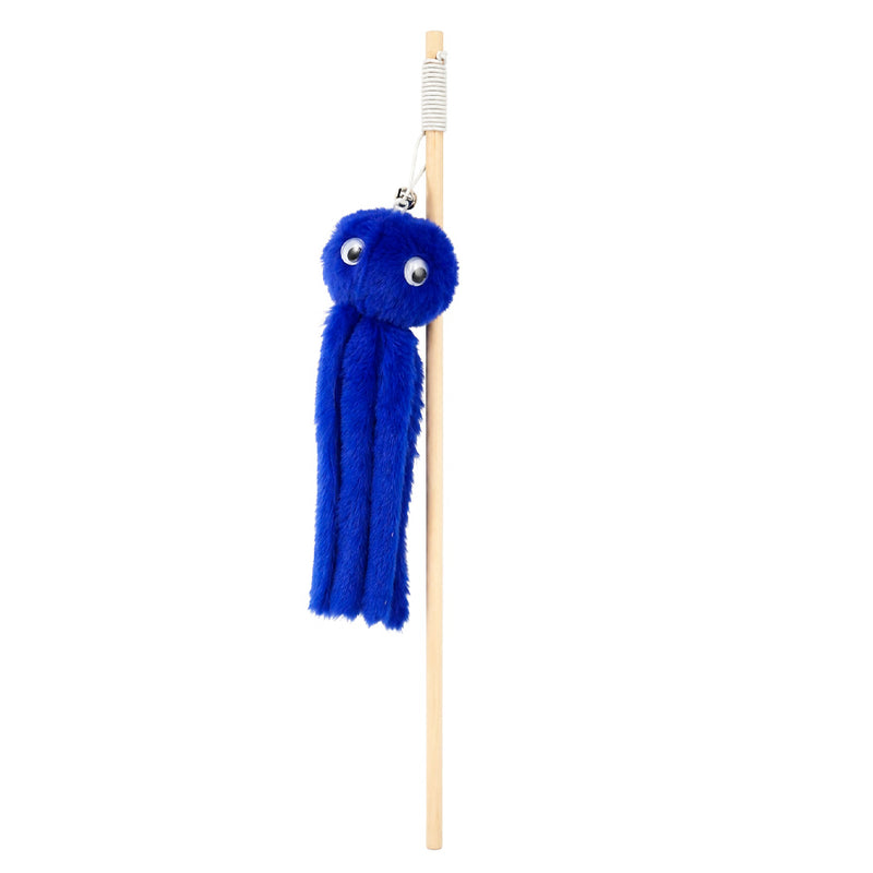 Brinquedo Varinha com Polvo Grande para Gatos - Cores Diversas