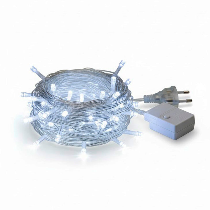 Pisca Pisca 100 Leds Brancos - 9m Fio Branco