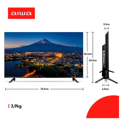 Smart TV AIWA 32 Android HD Borda Ultrafina HDR10 Dolby Áudio AWS