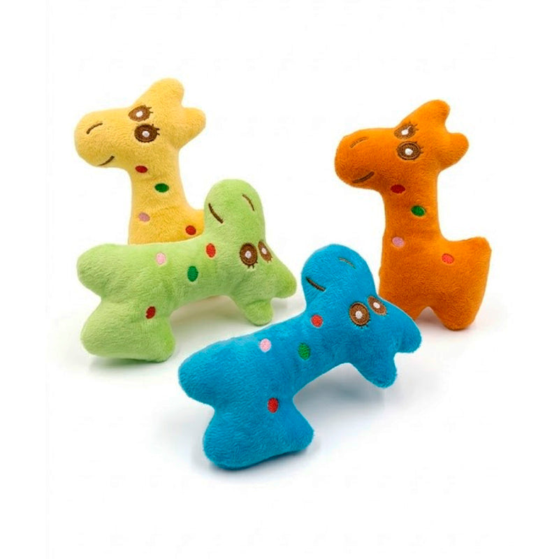 Brinquedo Pet de Pelúcia Girafa – 16x10 cm