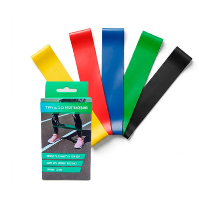 Kit Faixas Elásticas de Resistência - 5 Níveis