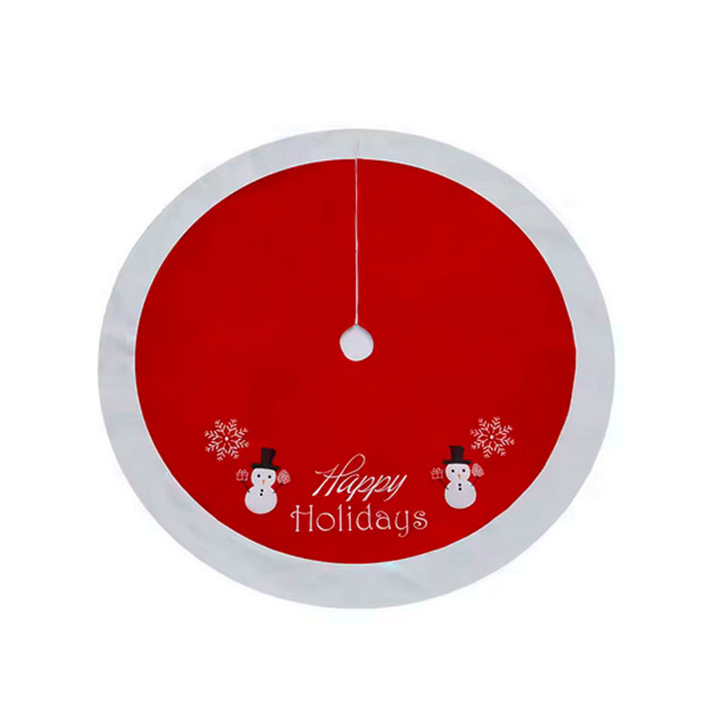 Saia para Árvore de Natal Vermelha “Happy Holidays” — 115cm