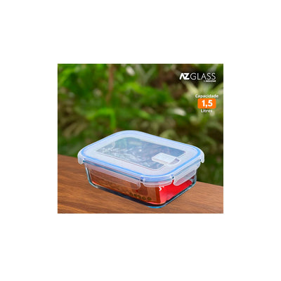 TRAVESSA COM TAMPA 1,5 LITRO - AZ GLASS