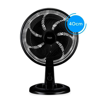 Ventilador de Mesa Elgin 40cm Preto 127V