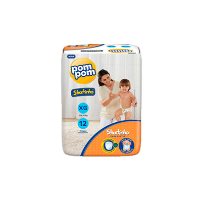 Fralda Pom Pom Shortinho Jumb Xg - 12un