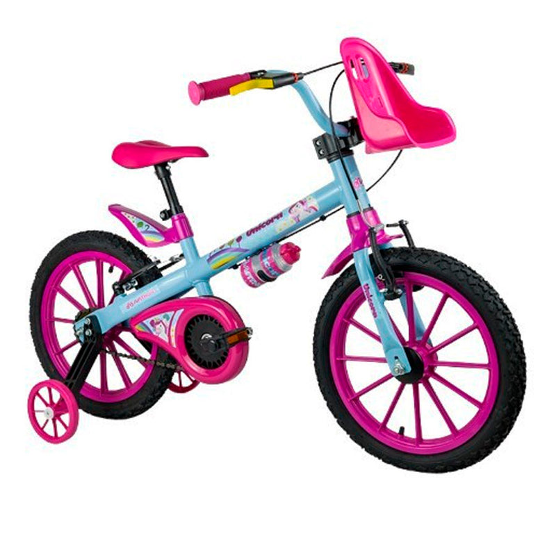 Bicicleta Infantil ARO 16 Unicorn com Rodinhas