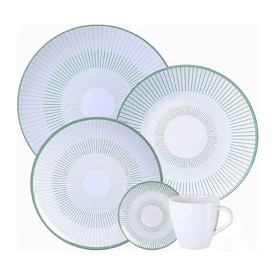 Aparelho De Jantar Tramontina Lineare Porcelana Decorada -20 Peças
