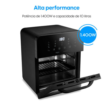 Fritadeira e Forno Elétrico Elgin Style Oven Fry 3 em 1 - 10 Litros, 110V