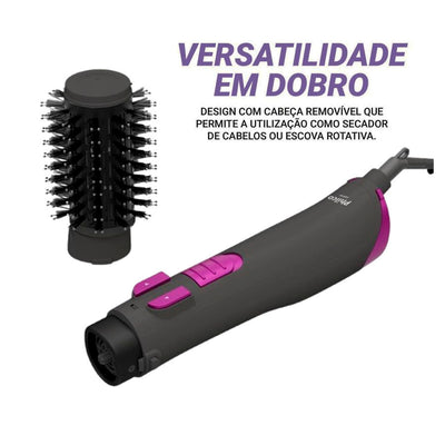 Escova Rotativa 2 em 1 Philco PER02 Bivolt -1300W