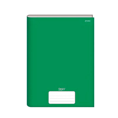 Caderno Brochura Capa Dura Slim Stiff Jandaia Verde - 80 Folhas