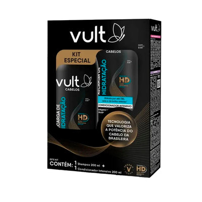 Kit Vult Cabelos Promopack Recarga de Hidratação Shampoo 200ml + Condicionador 200ml
