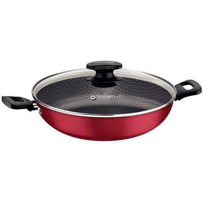 Wok Tramontina Loreto em Alumínio Antiaderente Ø28cm 3,3L Vermelha