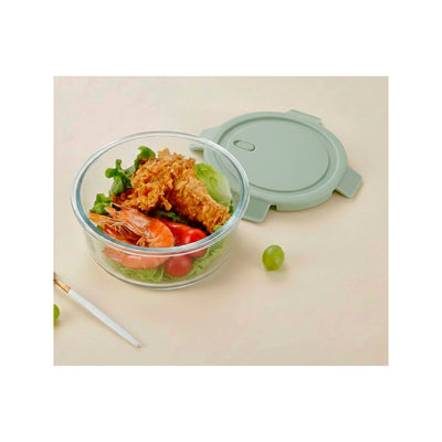 Pote De Vidro Redondo Green Life - 370ml