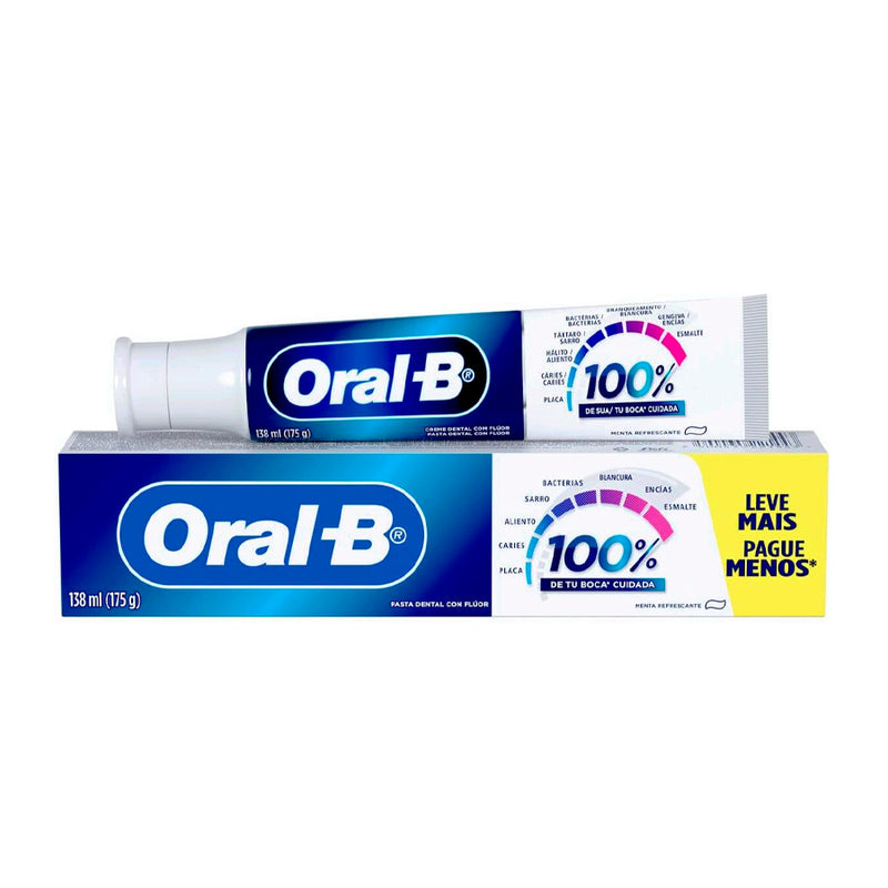 Oral-B Pasta de Dente 100% de Sua Boca Cuidada - 175g