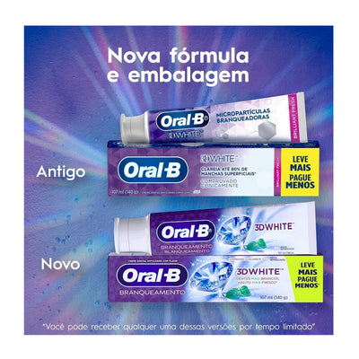 Pasta de Dente Oral-B 3D White Brilliant Fresh - 107 ml
