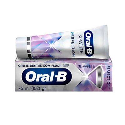 Pasta de Dente Oral-B 3D White Perfection com Flúor - 75 ml