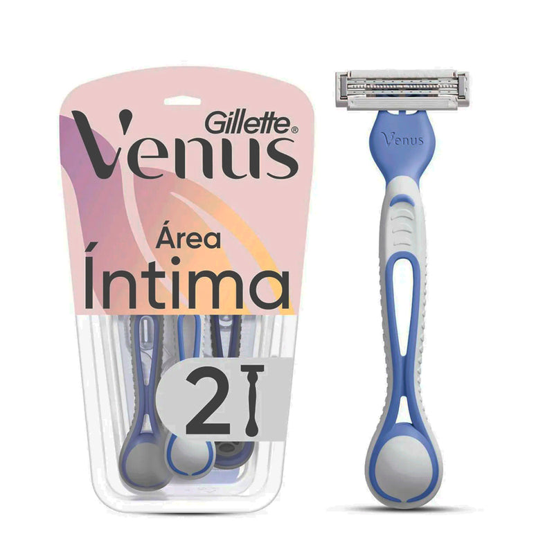 Aparelho de Depilar Descartável Gillette Venus Íntima - 2 Unidades