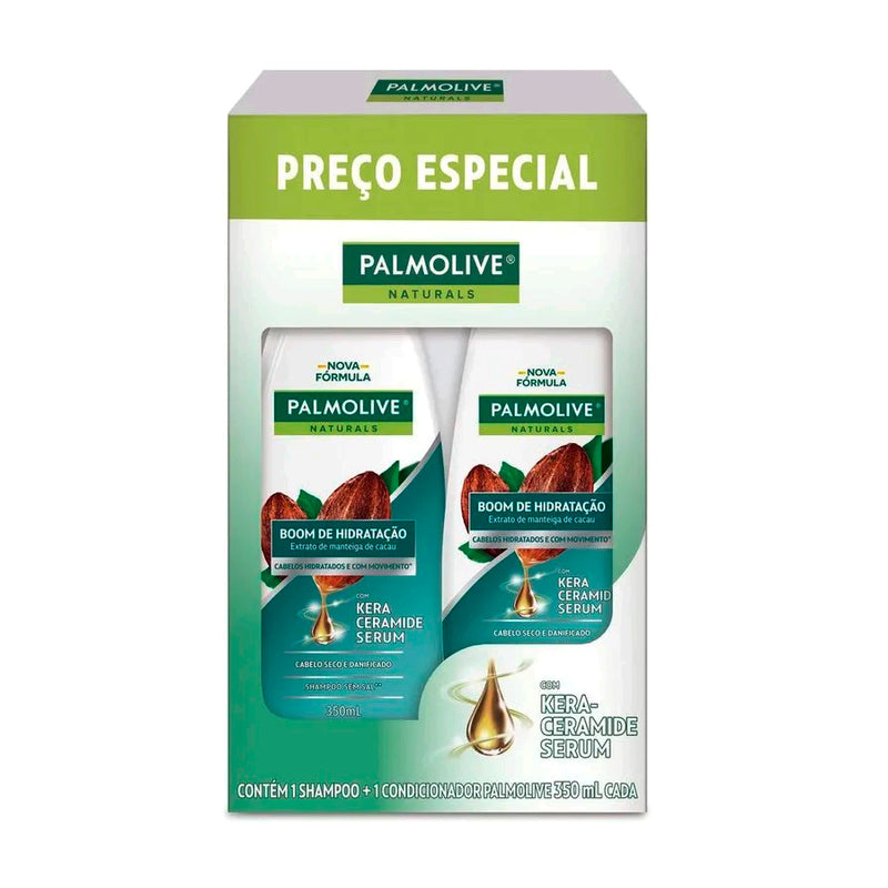 Kit Shampoo e Condicionador Palmolive Naturals Boom de Hidratação - 350ml