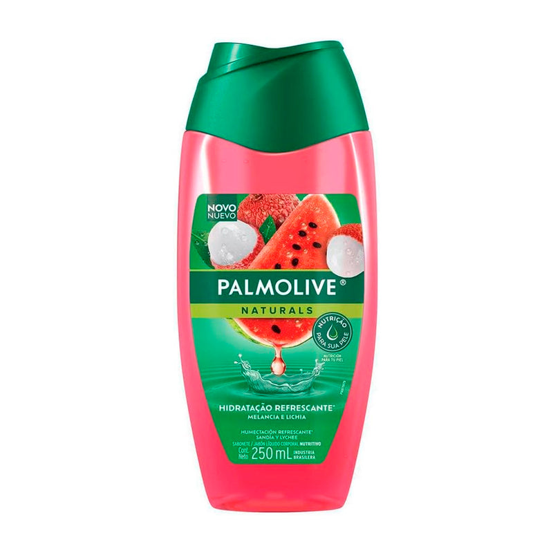 PALMOLIVE SABONETE LÍQUIDO NATURALS HIDRATAÇÃO REFRESCANTE MELANCIA E LICHIA 250ML