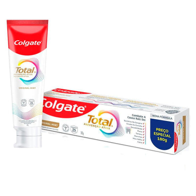 Colgate Creme Dental Total Original Mint, Prevenção Ativa, 180g