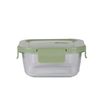 Pote De Vidro Quadrado Green Life - 800 ml