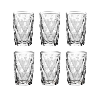 Conjunto com 6 Copos de Vidro Deli Glass - 400 ml
