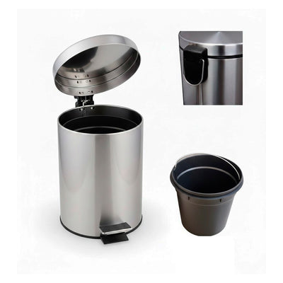 Lixeira Inox Pratical 20L com Pedal
