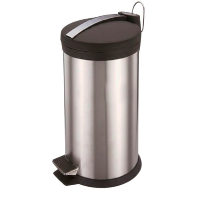 Lixeira Inox Tampa Black 30L com Pedal