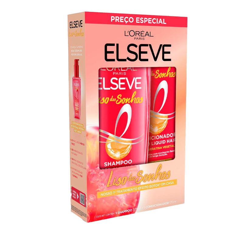 Kit Elseve Liso dos Sonhos Shampoo + Condicionador