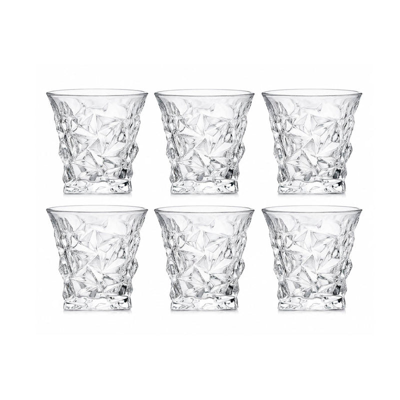JOGO DE COPOS DE VIDRO WHISKY 6 PEÇAS 265ML AZ GLASS