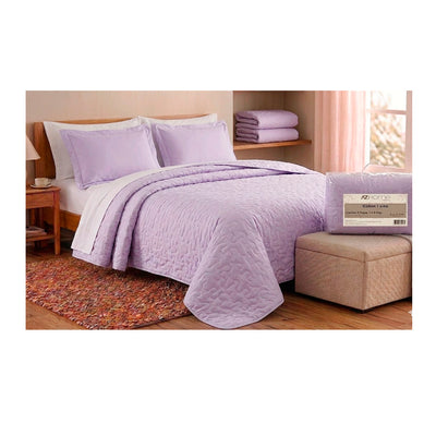 Cobre Leito Super King 3 Peças Matelassê Fucssia - AZ Home