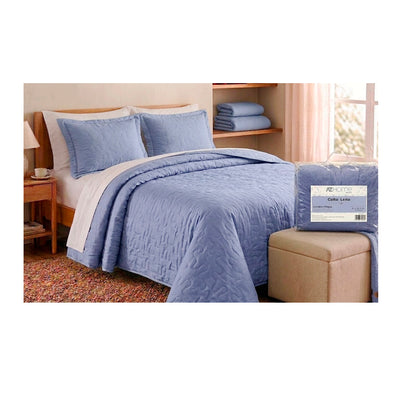 Cobre Leito Casal 3 Peças Matelassê Celeste - AZ Home