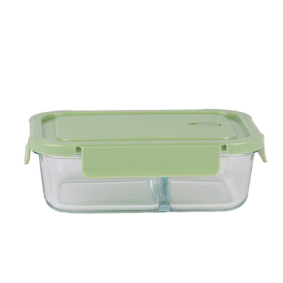 Pote De Vidro Retangular Green Life 3 Divisórias - 1L