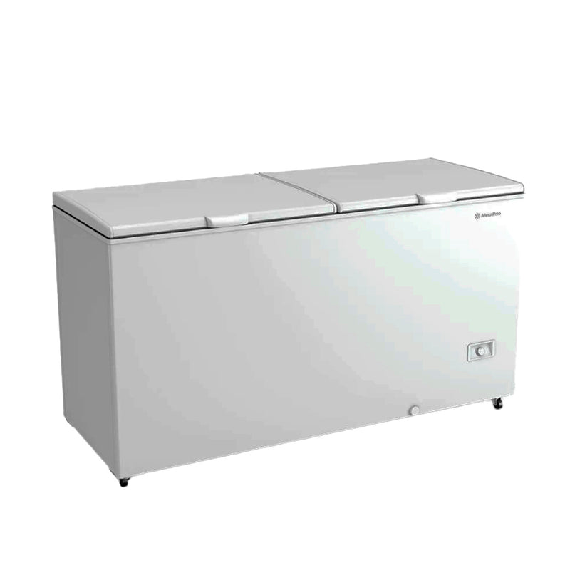 Freezer Horizontal Inverter 2 Tampas Metalfrio Dupla Ação 546 Litros DA550IF Branco - Bivolt