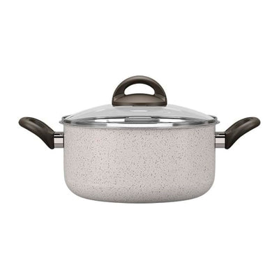 Jogo de Panelas Brinox Antiaderente Ceramic Life 5 Peças Suprema Vanilla