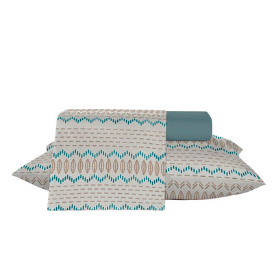 Jogo Roupa de Cama Queen 100% Algodão Teka Crystal - Flutuar