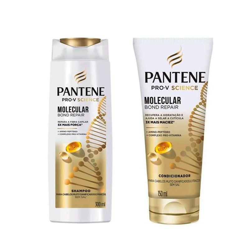 Kit Shampoo 300ml + Condicionador Pantene Mólecular Bond Repair 150ml
