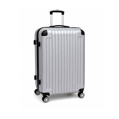 Mala de Viagem Rígida em Polipropileno 28" Silver 136 com Rodas 360°
