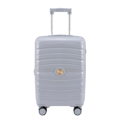 Mala de Viagem Rígida em Polipropileno 20" Grey Blue 133 com Rodas 360°