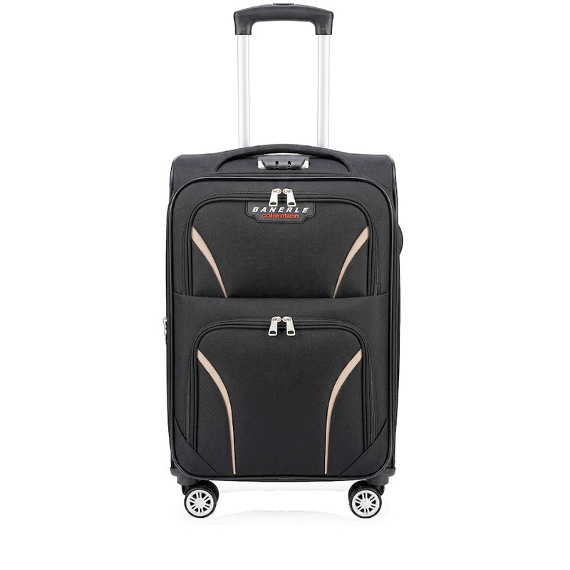Mala de Viagem Rígida em Polipropileno 20" Black 142 com Rodas 360°