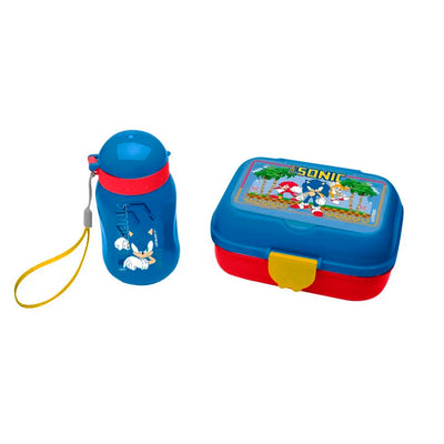 Kit Lanche Sonic Garrafa Plástica + Marmita - Leo&Leo