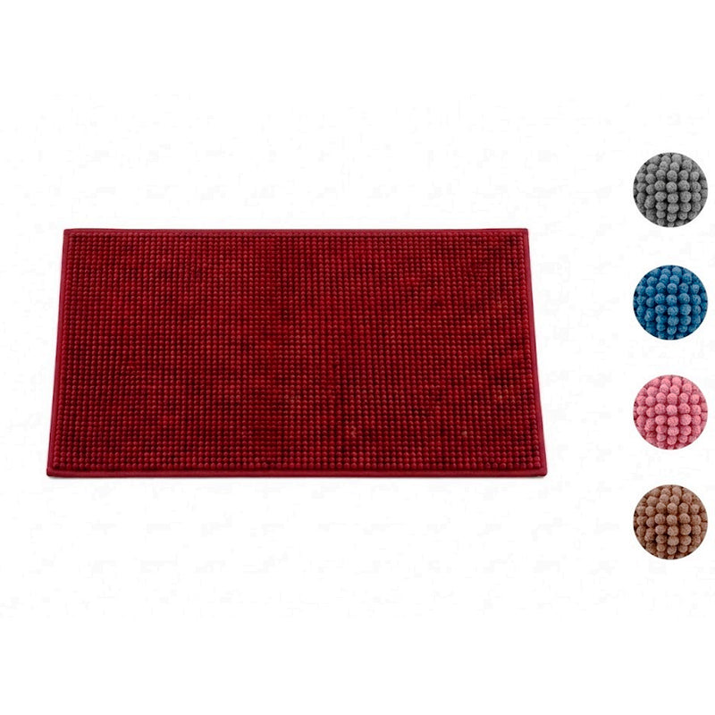 Tapete Chenille Dedinhos 38x90cm - Cores Diversas