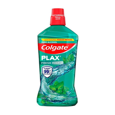 Enxaguante Bucal Colgate Plax Fresh Mint Sem Álcool - 1L