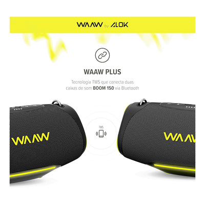 Caixa de Som Bluetooth BOOMBOX WAAW BOOM 150