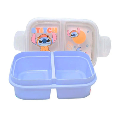 Marmita com Divisória Stitch Capivara 500ml Disney Original - Plasútil
