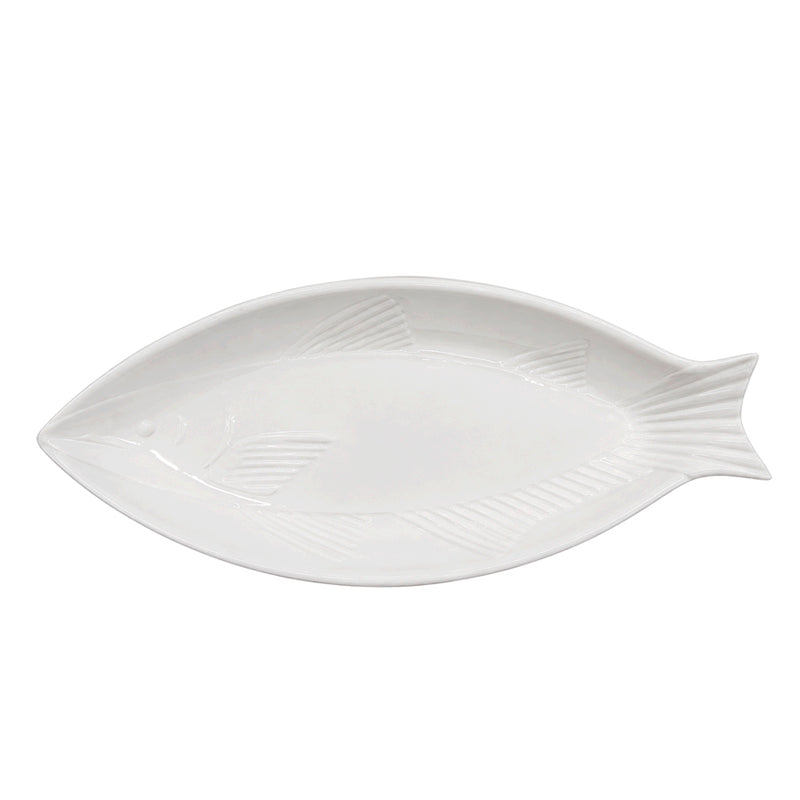 Prato de Cerâmica Peixe - 47x21x4cm